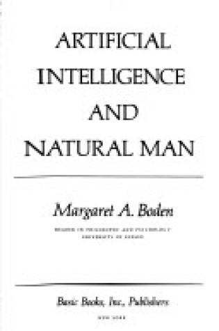 Cover of Artificial Intellig Natu Man