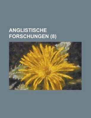 Book cover for Anglistische Forschungen (8)