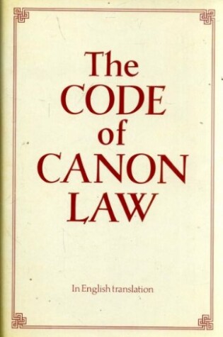 Cover of New Code of Canon Law