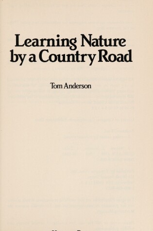 Cover of Learning Nature by a Country Road