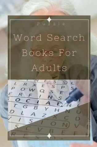 Cover of Puzzle Word Search Books For Adults