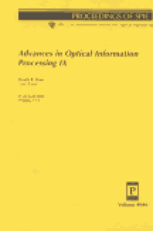 Cover of Advances In Optical Information Processing Ix