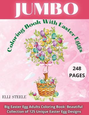 Book cover for Jumbo Coloring Book With Easter Eggs