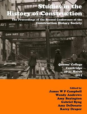 Book cover for Studies in Construction History