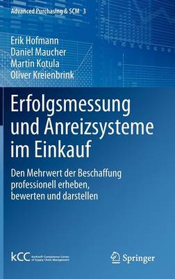 Cover of Erfolgsmessung und Anreizsysteme im Einkauf