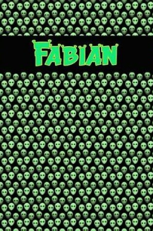 Cover of 120 Page Handwriting Practice Book with Green Alien Cover Fabian