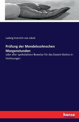 Book cover for Prufung der Mendelssohnschen Morgenstunden