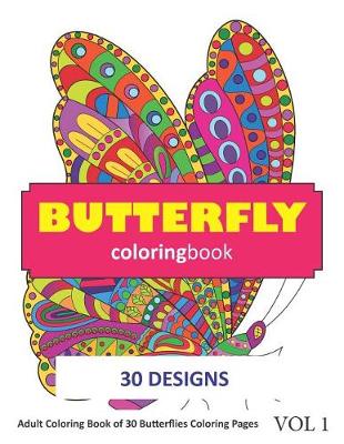 Book cover for Butterfly Coloring Book