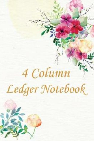 Cover of 4 Column Ledger Notebook