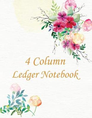 Book cover for 4 Column Ledger Notebook