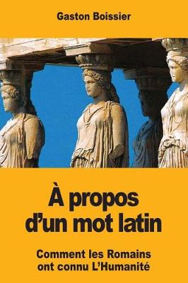 Book cover for A propos d'un mot latin