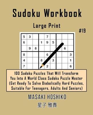 Book cover for Sudoku Workbook-Large Print #19