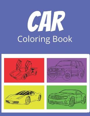 Book cover for Car Coloring Book