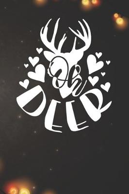 Book cover for Oh Deer - Deer Design Notebook