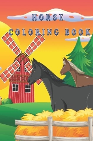 Cover of horse coloring book