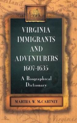 Book cover for Virginia Immigrants and Adventurers, 1607-1635