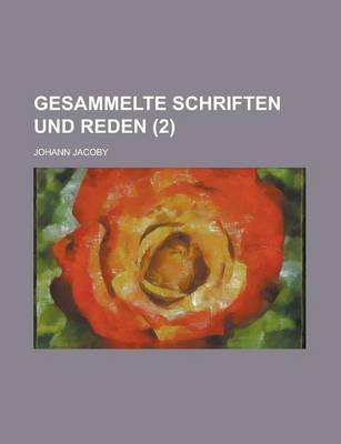 Book cover for Gesammelte Schriften Und Reden (2 )