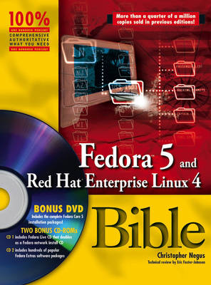 Book cover for Fedora 5 and Red Hat Enterprise Linux 4 Bible