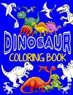 Book cover for Dinosaur Coloring Book Jumbo Dino Coloring Book For Children
