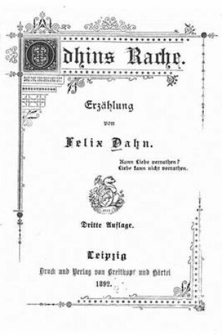 Cover of Odhins Rache, Erzahlung