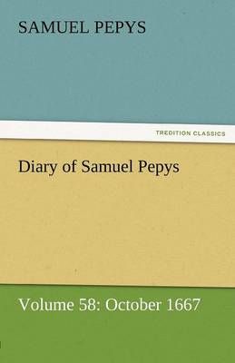 Book cover for Diary of Samuel Pepys - Volume 58