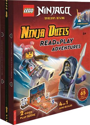 Cover of LEGO® NINJAGO®: Ninja Duels (with Sora minifigure, Wolf Mask warrior minifigure, two-sided play scene, four mini-builds and over 65 LEGO® elements)