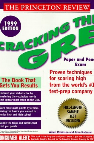 Cover of Cracking the Gre '99