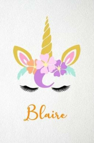 Cover of Blaire A5 Lined Notebook 110 Pages