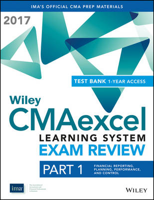 Cover of Wiley CMAexcel Learning System Exam Review 2017