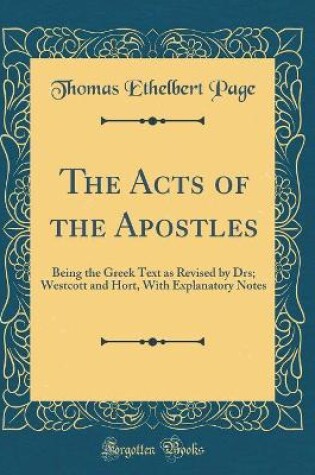 Cover of The Acts of the Apostles