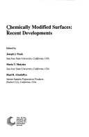 Cover of Chemically Modified Surfaces