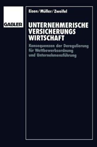 Cover of Unternehmerische Versicherungswirtschaft