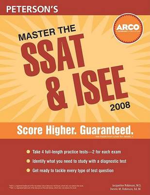 Book cover for Peterson's Master the SSAT & ISEE