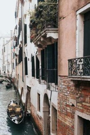 Cover of Venice Italy Canal Boat Notebook