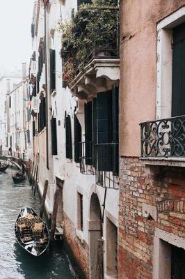 Book cover for Venice Italy Canal Boat Notebook