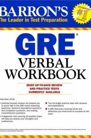 Cover of GRE Verbal Workbook