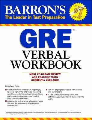 Book cover for GRE Verbal Workbook