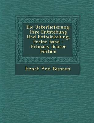 Book cover for Die Ueberlieferung