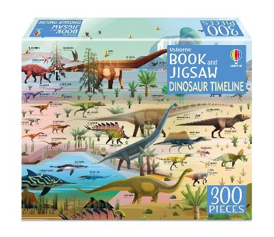 Cover of Dinosaur Timeline Book and Jigsaw