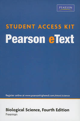 Book cover for Pearson eText Student Access Code Card for Biological Science