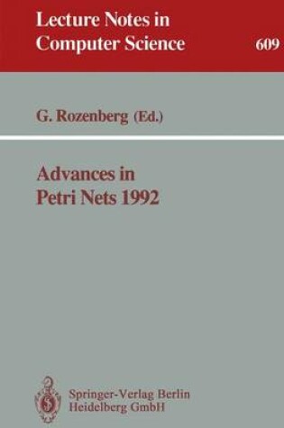 Cover of Advances in Petri Nets 1992