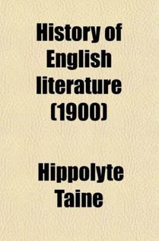 Cover of History of English Literature (Volume 3)