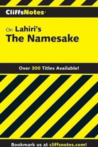 Cover of Cliffsnotes on Lahiri's the Namesake
