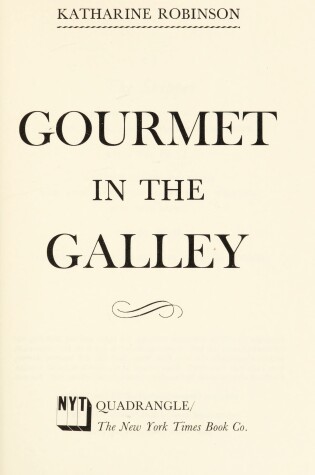 Cover of Gourmet in the Galley