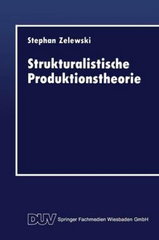 Cover of Strukturalistische Produktionstheorie