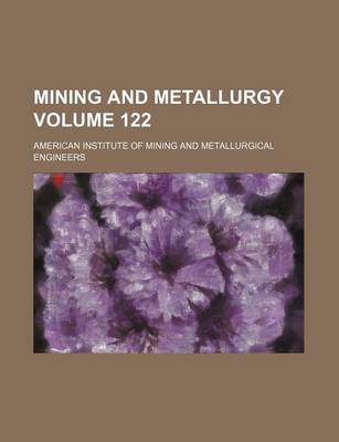 Book cover for Mining and Metallurgy Volume 122