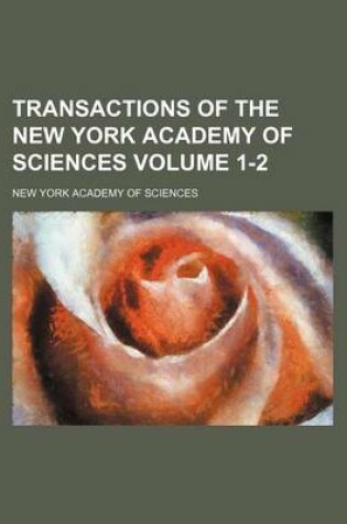 Cover of Transactions of the New York Academy of Sciences Volume 1-2