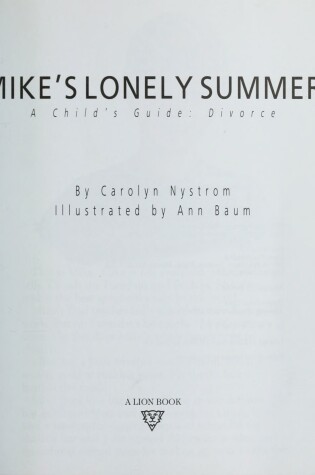 Cover of Mike's Lonely Summer - Wromg ISBN