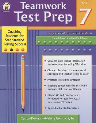 Cover of Teamwork Test Prep Grade 7 Math