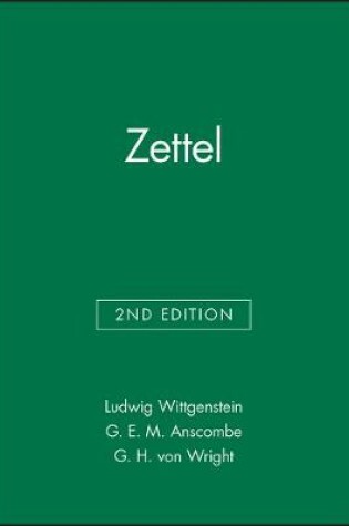 Cover of Zettel